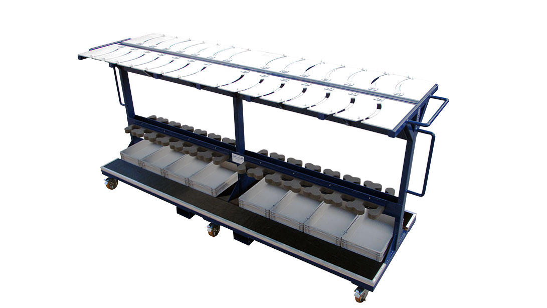 Turbine Blade Storage Trolley